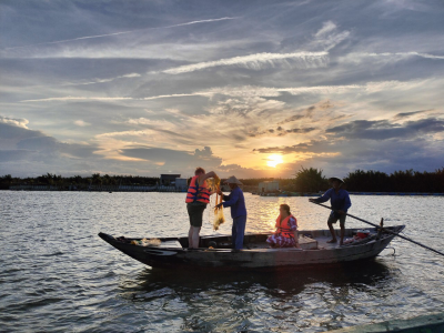 Sunset Boat Trip On Thu Bon River